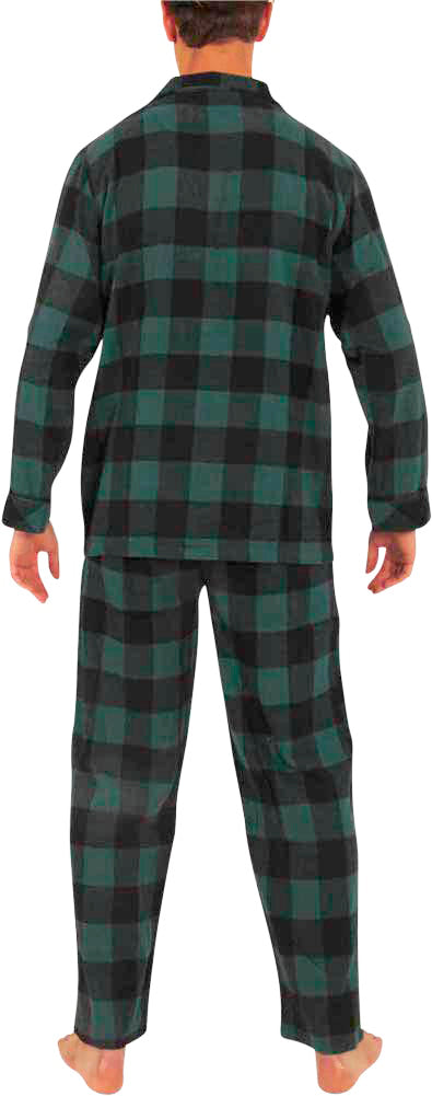 Norty Mens Cotton Blend Yarn Flannel Pajama Lounge Sleep Sets - 16 Prints Available