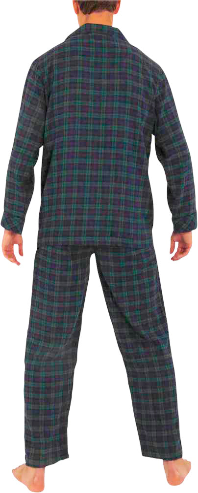 Norty Mens Cotton Blend Yarn Flannel Pajama Lounge Sleep Sets - 16 Prints Available