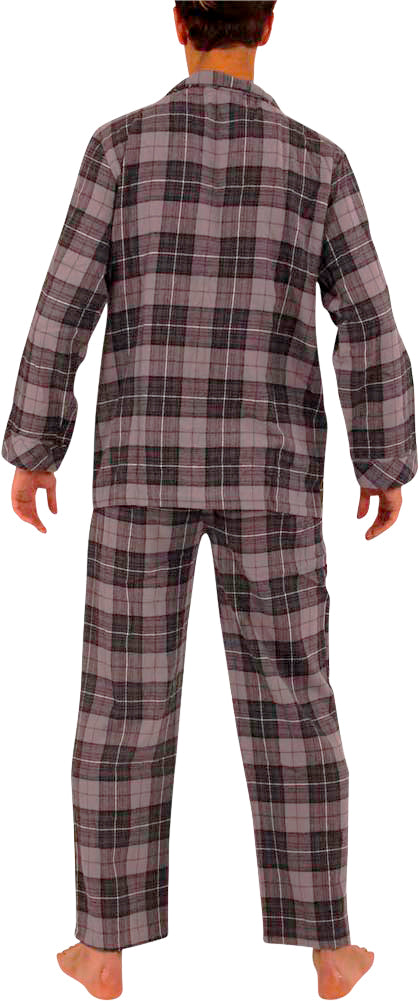 Norty Mens Cotton Blend Yarn Flannel Pajama Lounge Sleep Sets - 16 Prints Available