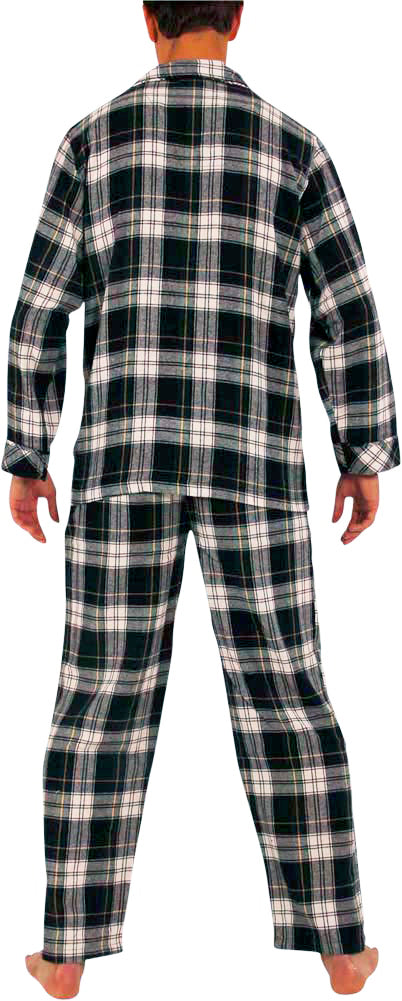 Norty Mens Cotton Blend Yarn Flannel Pajama Lounge Sleep Sets - 16 Prints Available