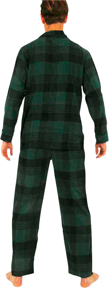 Norty Mens Cotton Blend Yarn Flannel Pajama Lounge Sleep Sets - 16 Prints Available