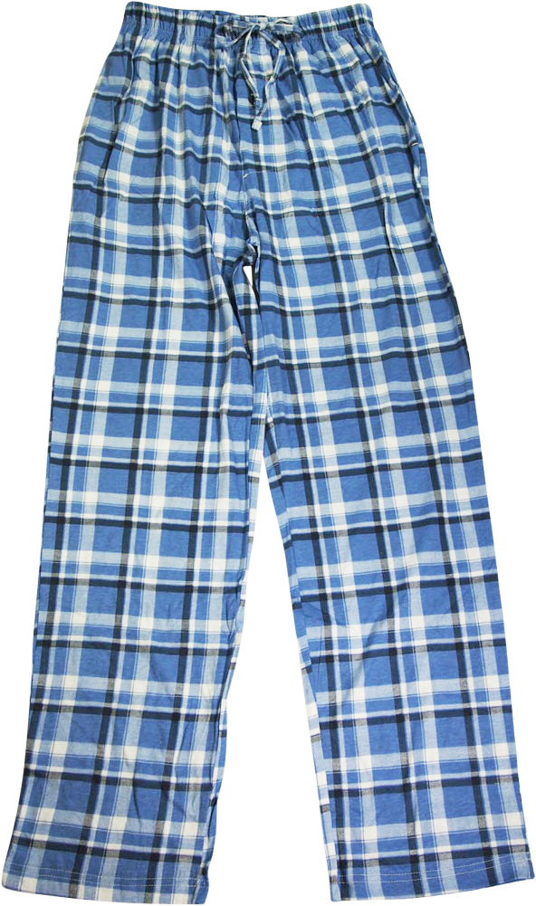 Regular Fit Pajama Pants - Blue/plaid - Men