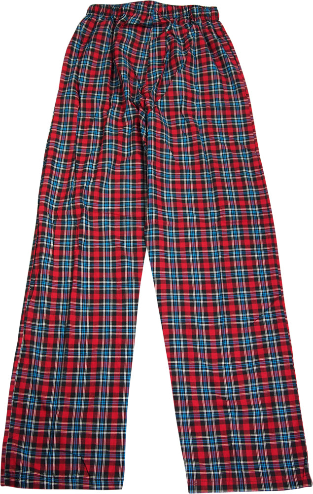 Hanes Mens Plaid Woven Blend Lounge Pajama Sleep Pant - Sizes S -2XL