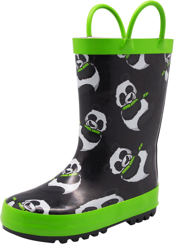 Norty Toddlers Kids Boys Girls Waterproof Rubber Printed Rain Boots -13 Patterns