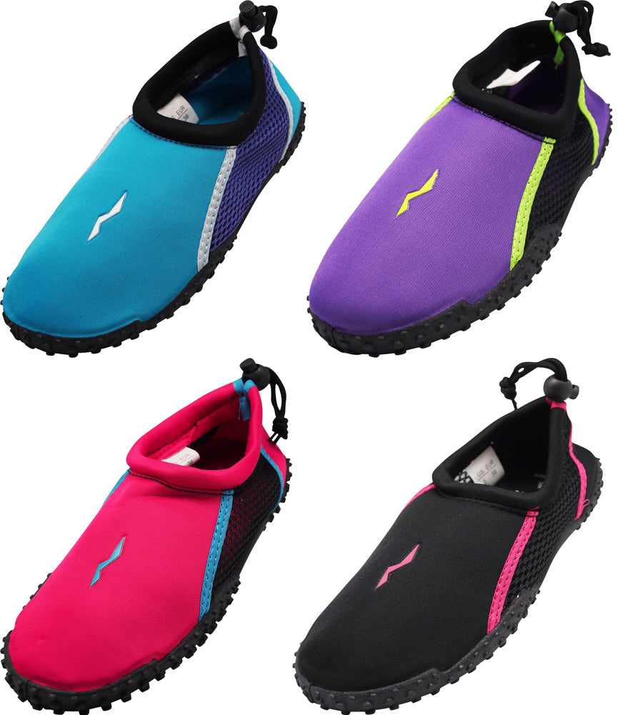 Norty Women's Water Shoes Aqua Socks Beach Pool Yoga Exercise Slip On