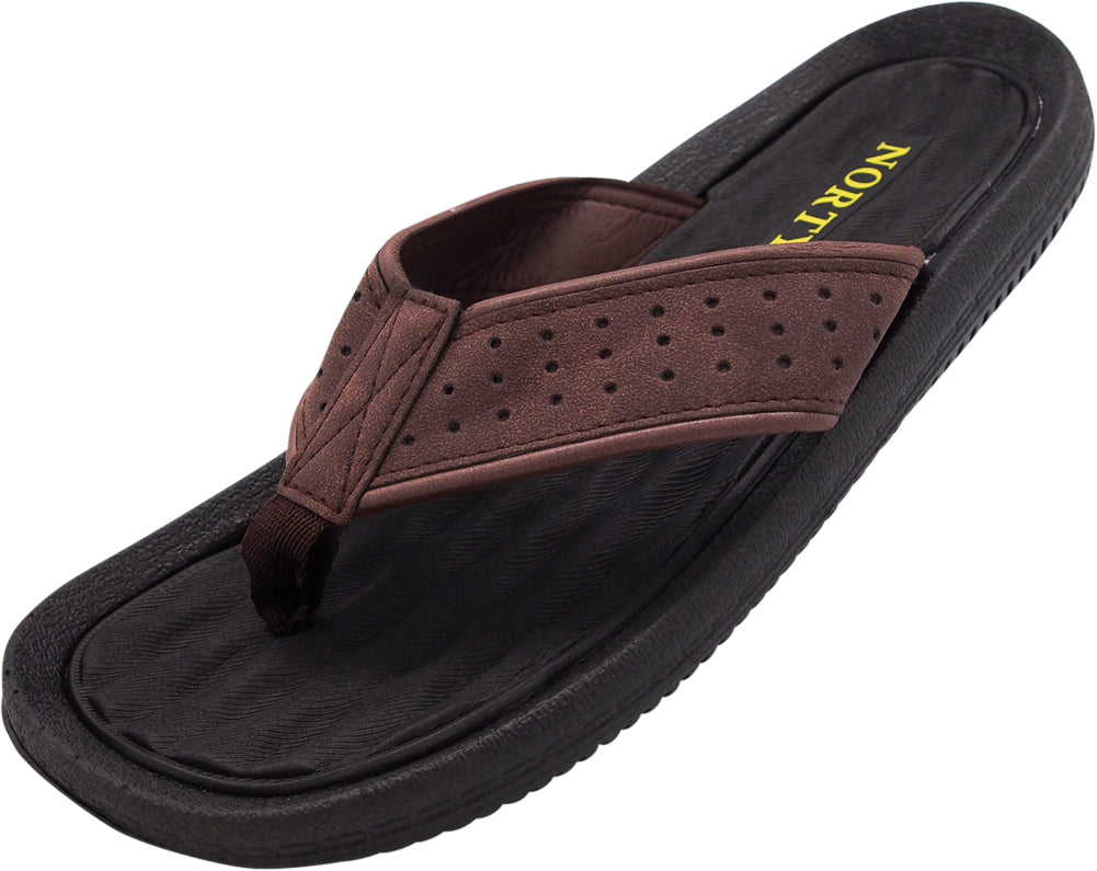 NORTY Men's Ultra Soft EVA Foam Flip Flop Thong Beach, Pool & Everyday Sandal