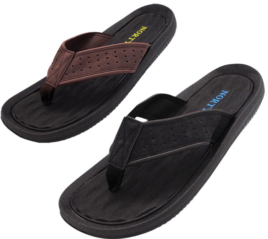 NORTY Men's Ultra Soft EVA Foam Flip Flop Thong Beach, Pool & Everyday Sandal