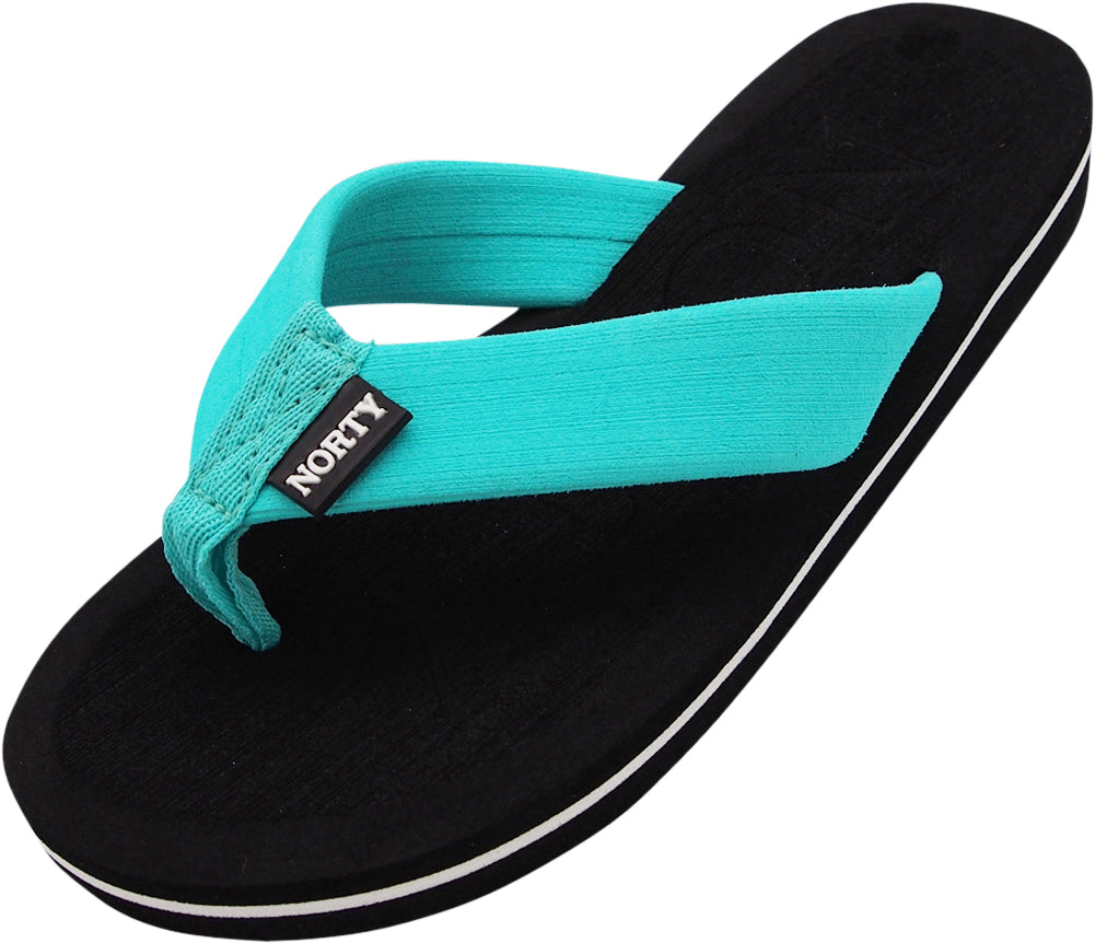 NORTY Women's Thong Flip Flop Sandal for Beach, Pool and Everyday - Runs Two Sizes Small