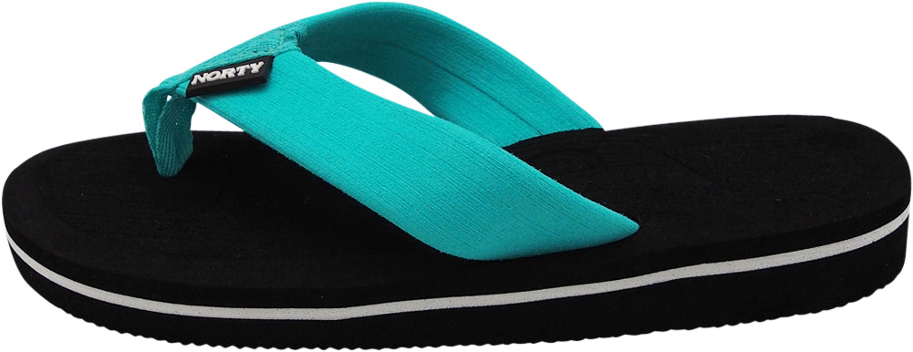 NORTY Women's Thong Flip Flop Sandal for Beach, Pool and Everyday - Runs Two Sizes Small