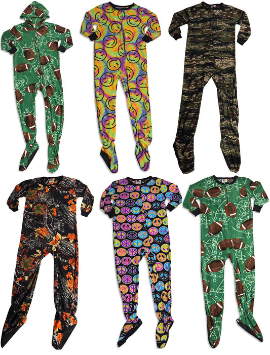 Fun Footies Boys and Girls Cozy Fun Printed One Piece Footed Blanket Sleeper, 40600