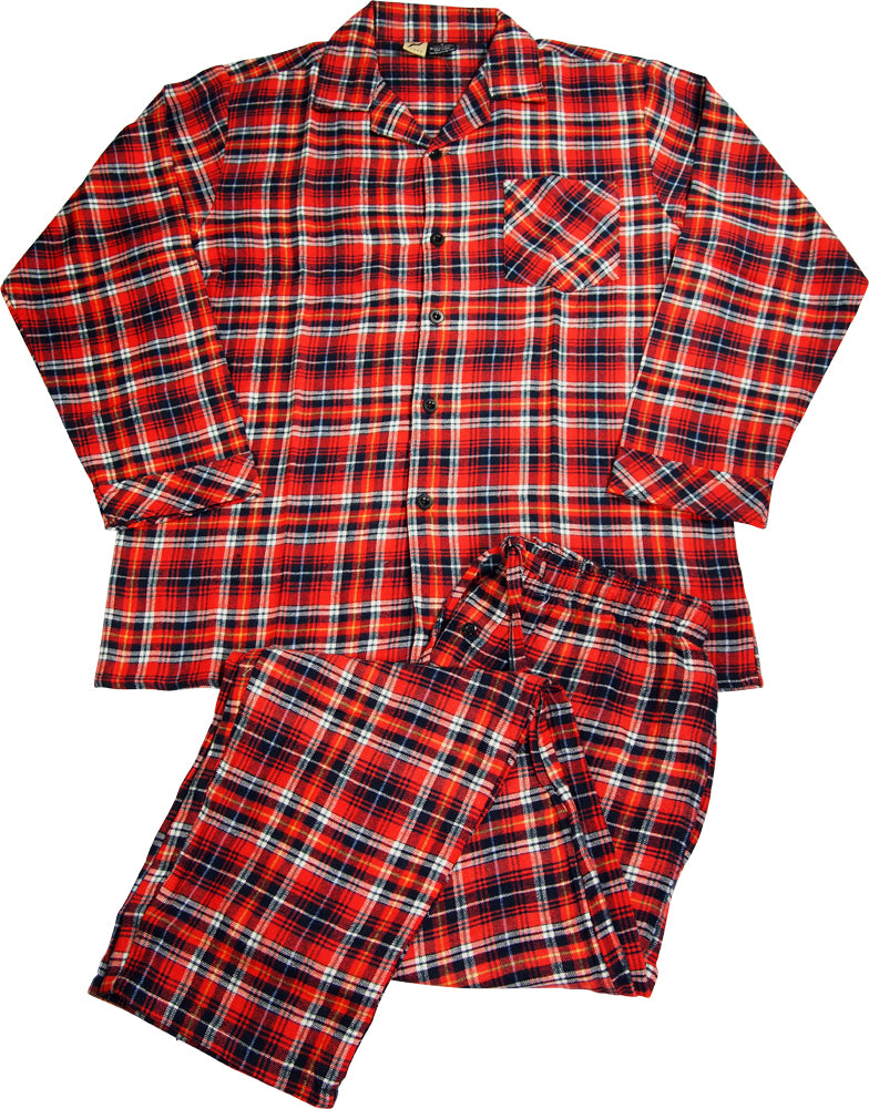 NORTY Mens Flannel 2 Piece Pajama Sets - Brushed Cotton Blend Flannel -  ShopBCClothing