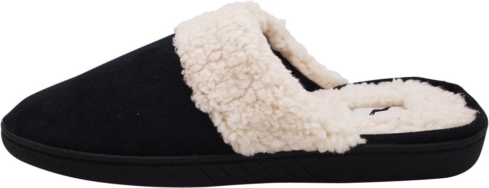 Norty Mens Slippers - Memory Foam Mule and Clog Slippers - Faux Suede, Microfiber or Flannel