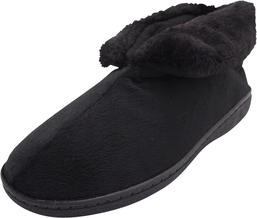 NORTY Women's Memory Foam Slip On Bootie Slipper - Runs 1/2 Size Small