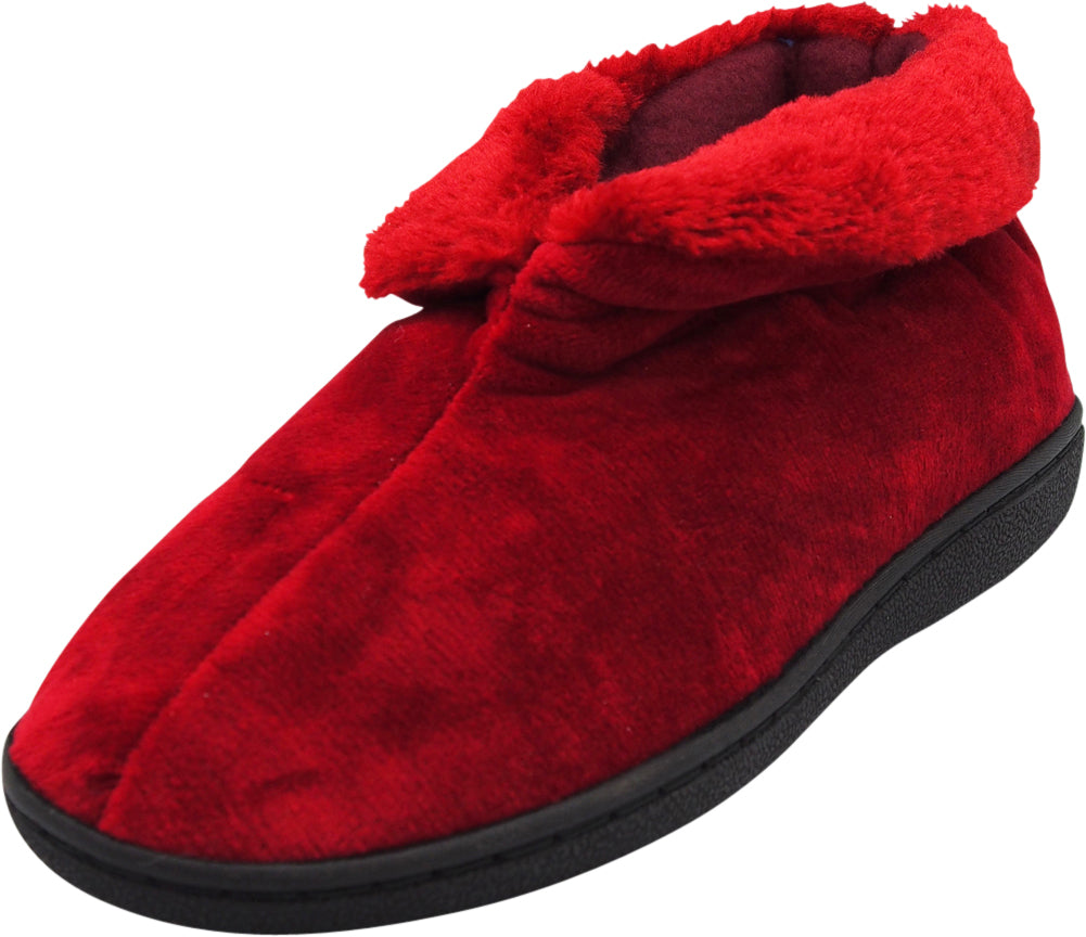 NORTY Women's Memory Foam Slip On Bootie Slipper - Runs 1/2 Size Small