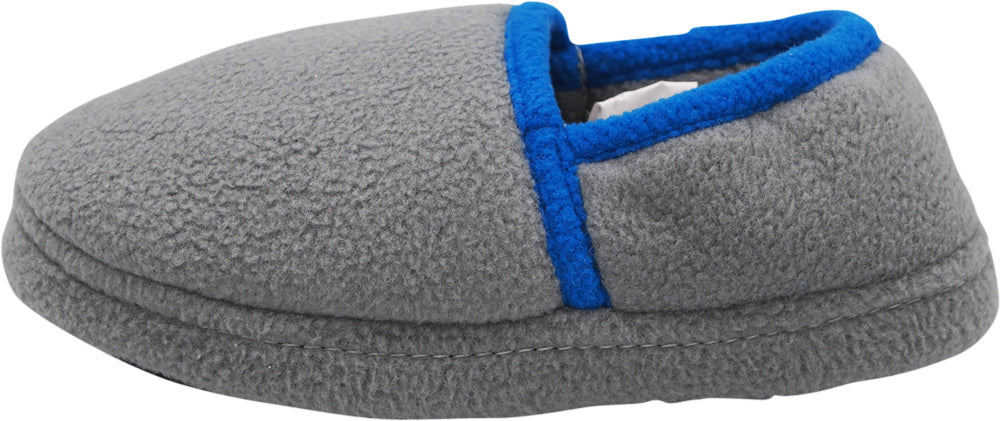 Norty Little Kid / Big Kid Boy's Fleece Memory Foam Slip On Indoor Slippers Shoe, 40833