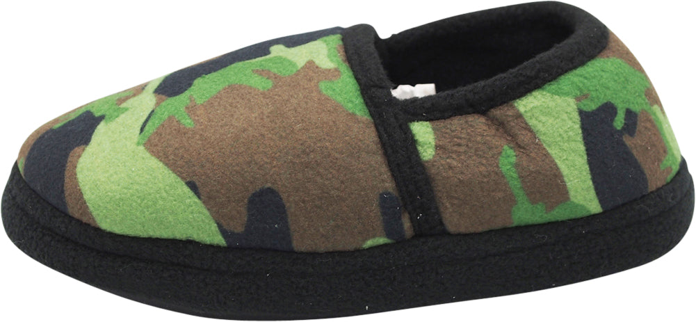 Norty Little Kid / Big Kid Boy's Fleece Memory Foam Slip On Indoor Slippers Shoe, 40833