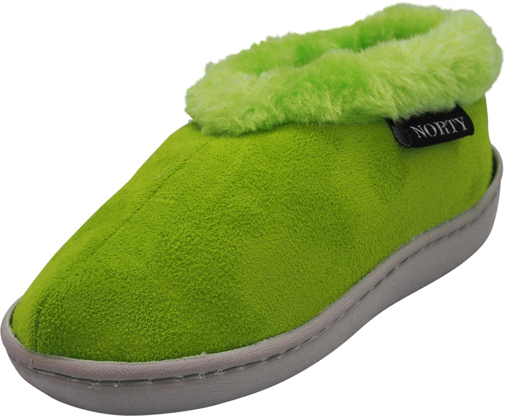 Norty Toddler Girl's Kids Fleece Memory Foam Slip On Indoor Slippers Shoe