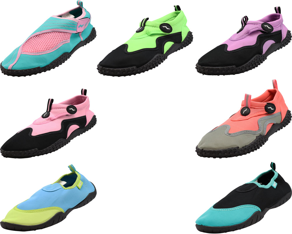 NORTY Women's Quick Drying Aqua Shoes Water Sport Beach Pool Boating Swim Surf