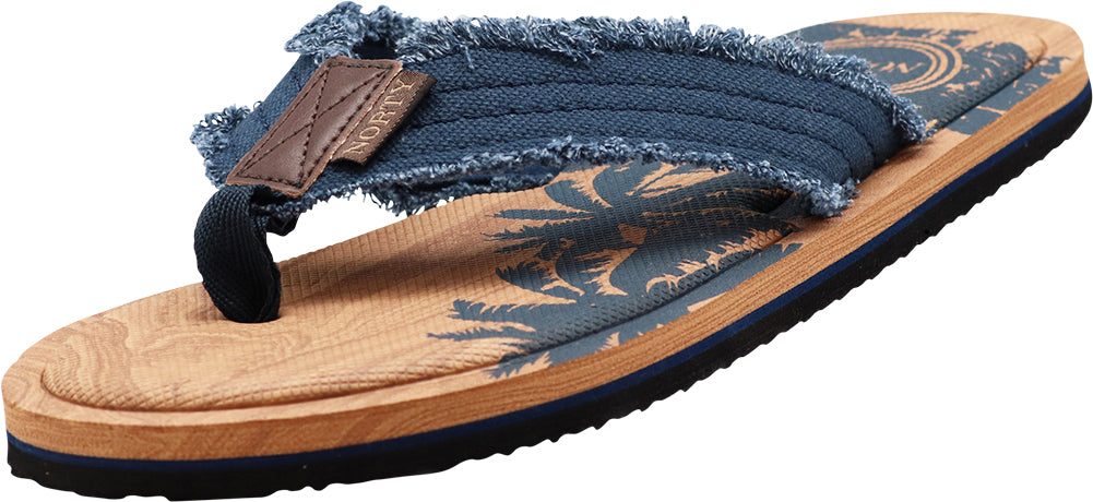 NORTY Men's Memory Foam Footbed Sandals - for Beach, Pool, Shower