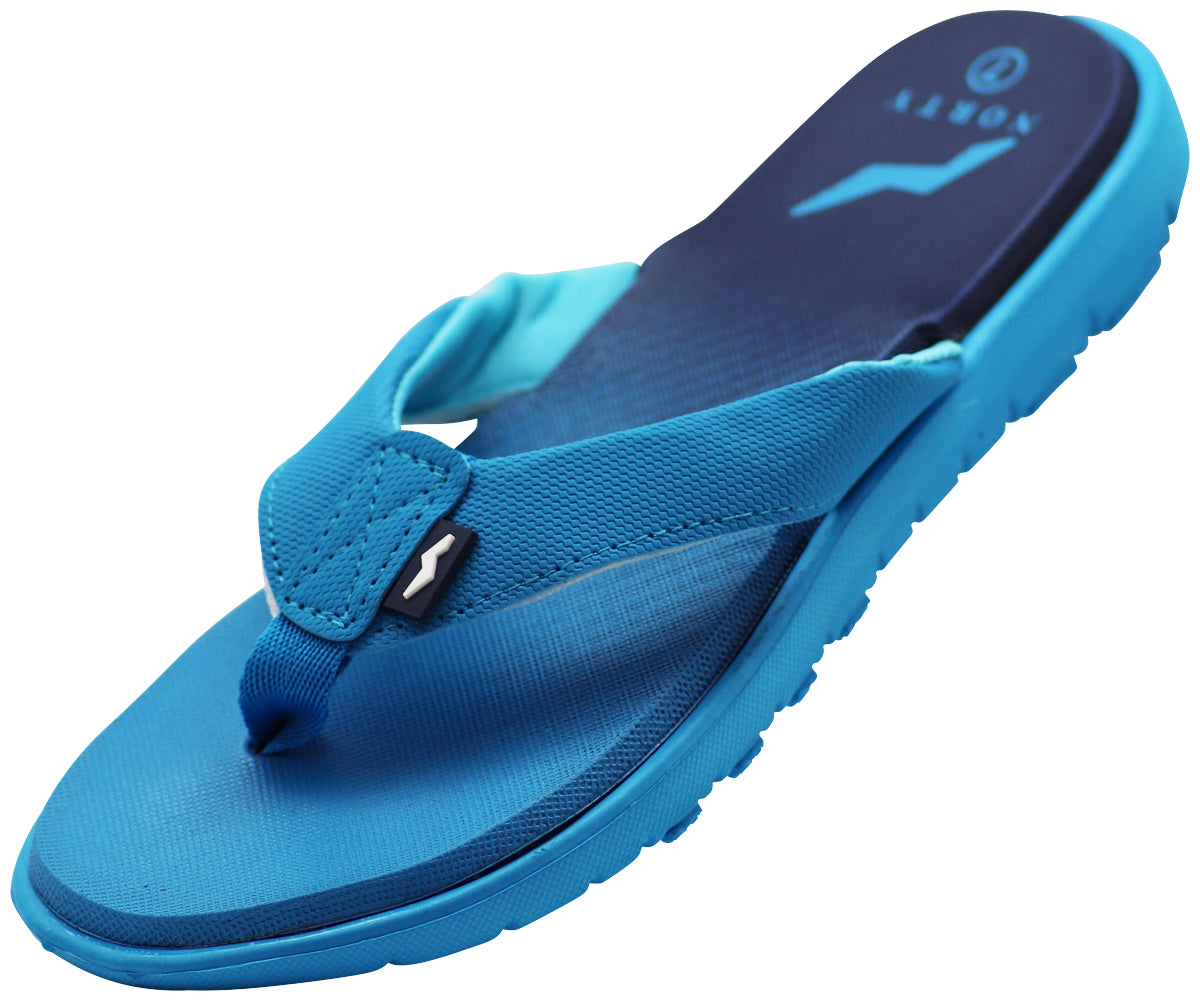 NORTY - Women's Thong Flip Flop Sandals Casual for Beach, Pool, Shower - Runs 1 Size Small