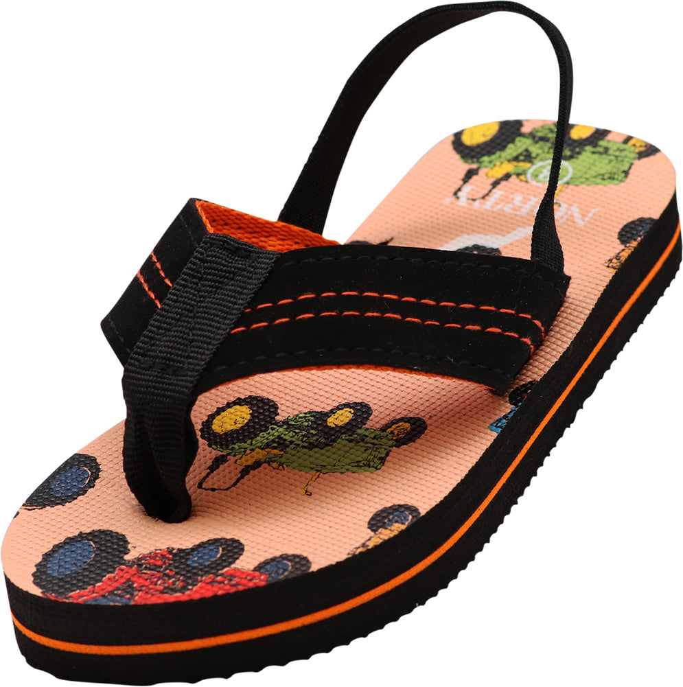 Norty Toddler Flip Flops for Kids Baby Boys Girls Elastic Slingback Flat Sandal