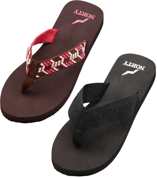 NORTY Women's Flip Flop Thong Beach Pool Casual Sandal