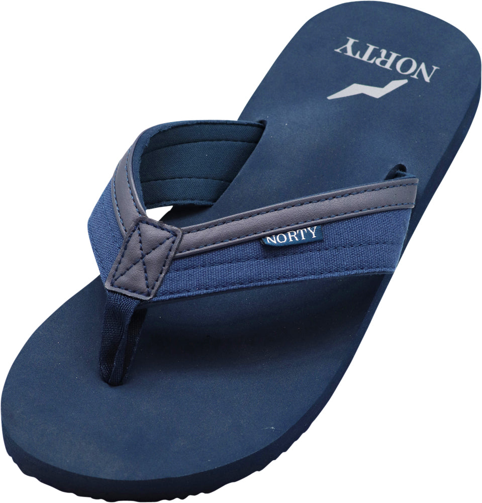 NORTY Men's Everyday Sandals Flip Flop Thong Shoe for Beach, Casual, Outdoor & Indoor