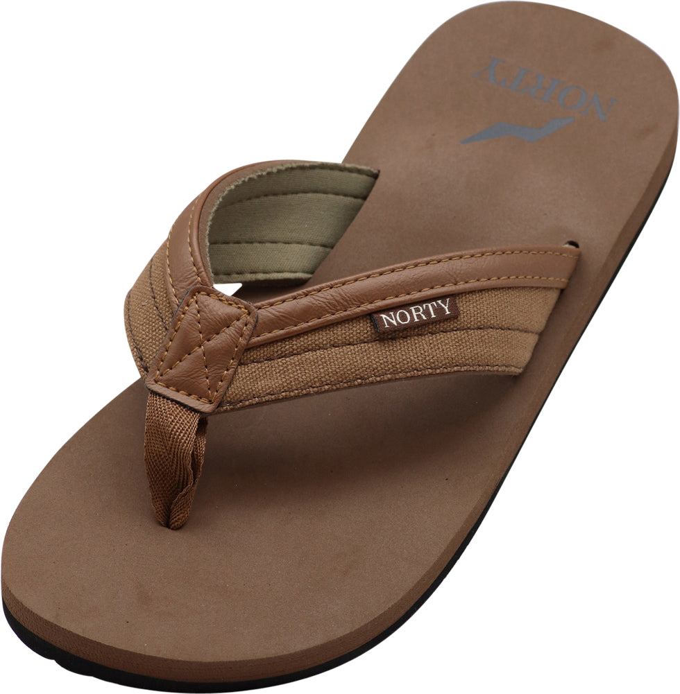 NORTY Men's Everyday Sandals Flip Flop Thong Shoe for Beach, Casual, Outdoor & Indoor