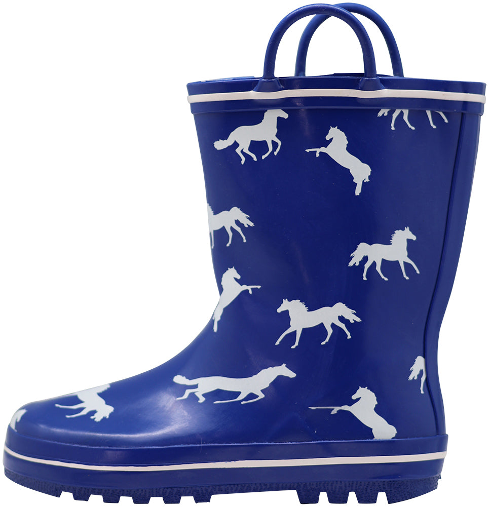 Norty Little Kid Big Kids Boys Girls Waterproof Rubber Rain Boots