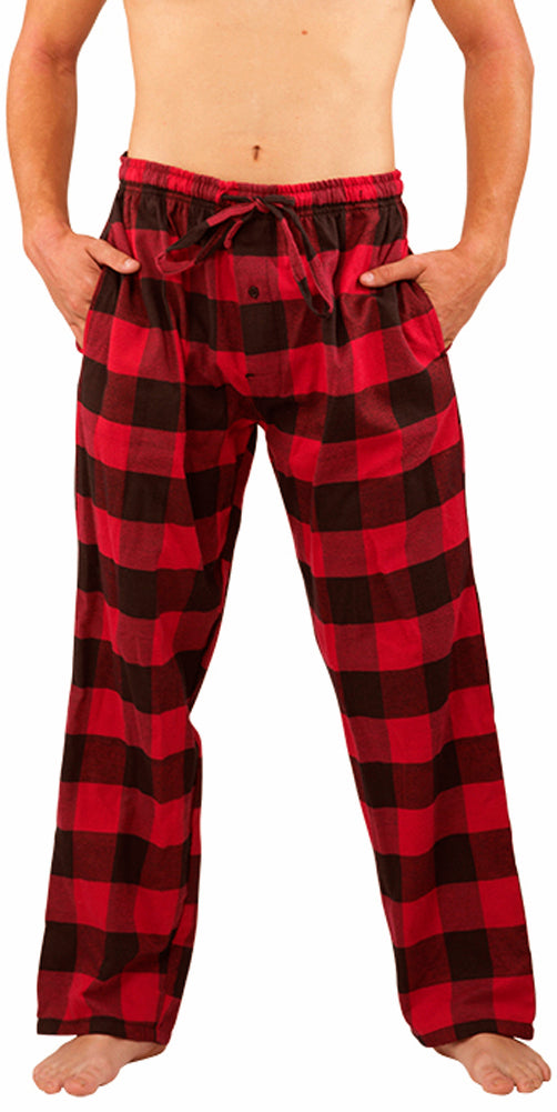 Norty Big & Tall Mens Cotton Blend Yarn Flannel Pajama Lounge Sleep Pants