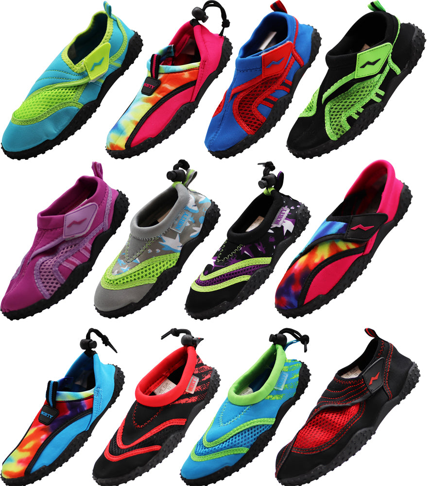 Norty Boys Girls Kids Slip-On Children's Water Shoes Boys & Girls Aqua Sock