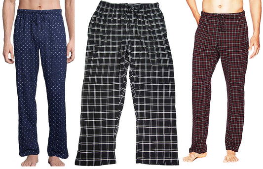 Hanes Men's ComfortSoft Cotton Printed Sleep Lounge Pajama Pants