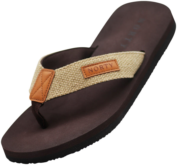 Norty Men's Soft EVA Flip Flop Thong Sandal Shoe