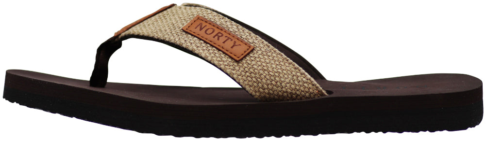 Norty Men's Soft EVA Flip Flop Thong Sandal Shoe