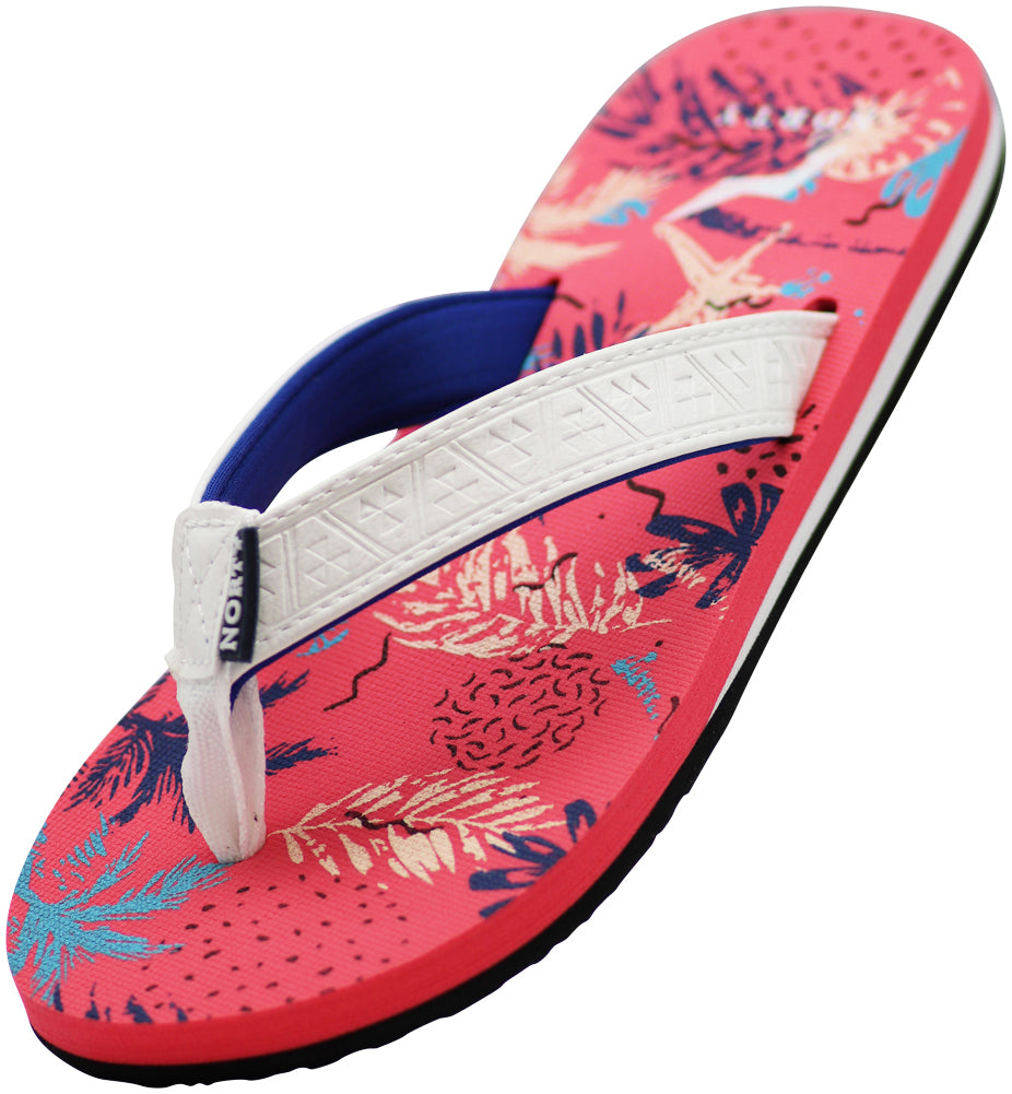 Norty Women's Beach, Pool, Everyday Flip Flop Thong Sandal - Choose your style