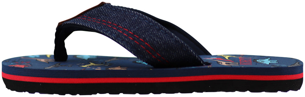 NORTY Boy's Flip Flop for The Beach, Pool, Everyday - Runs One Size Small