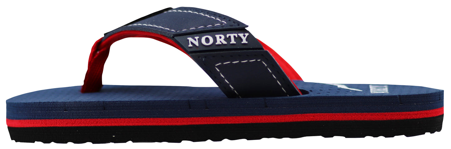 NORTY Boy's Flip Flop for The Beach, Pool, Everyday - Runs One Size Small