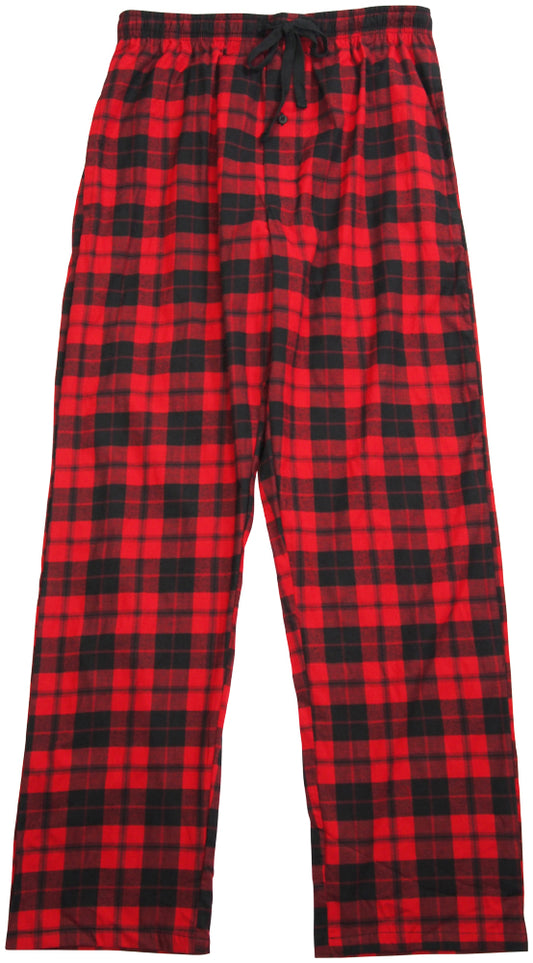 Hanes Mens Plaid Woven Blend Lounge Pajama Sleep Pant