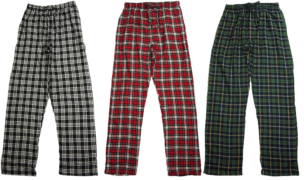Hanes Men's Flannel Elastic Waist Sleep Pajama Lounge Pant for Men |  eBay