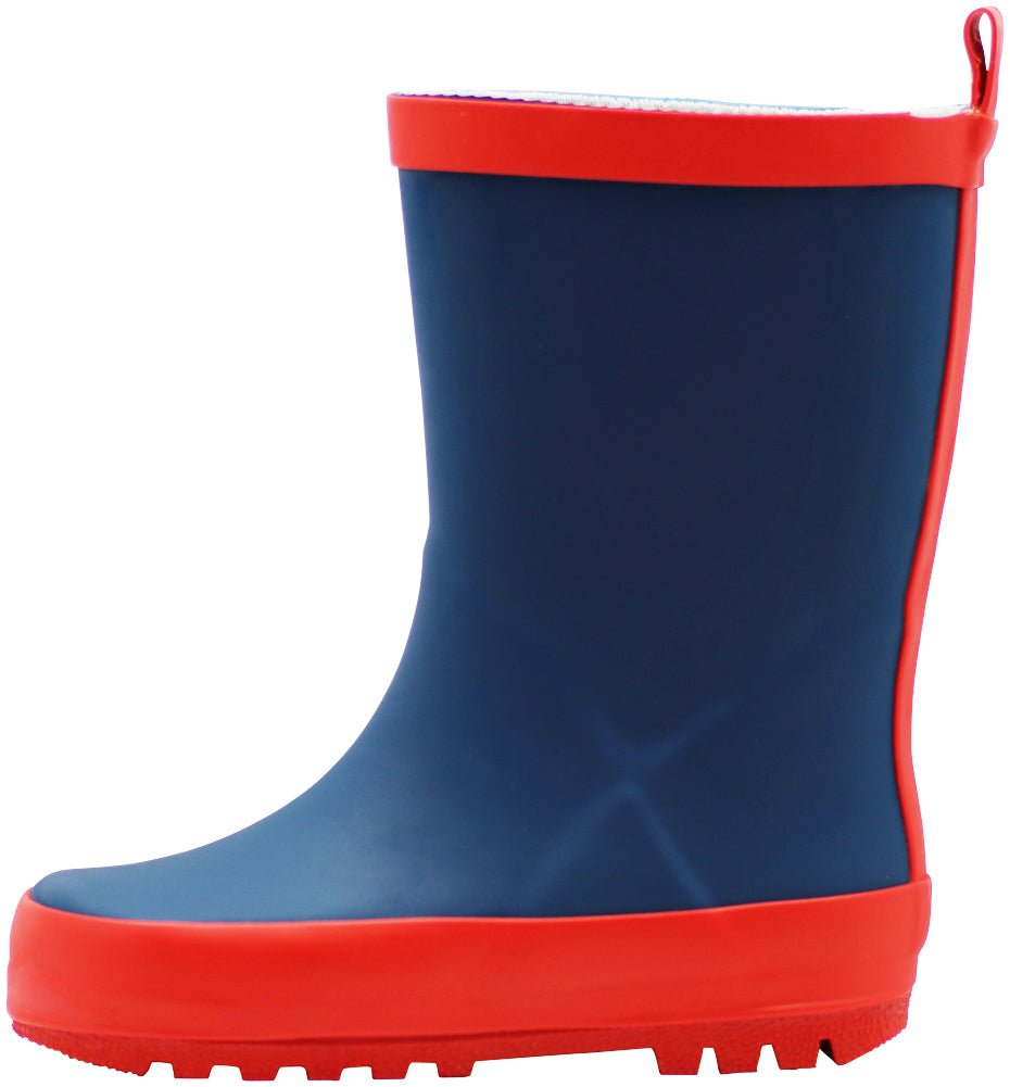 Norty Toddlers Kids Boys Girls Waterproof Rubber Rain Boots