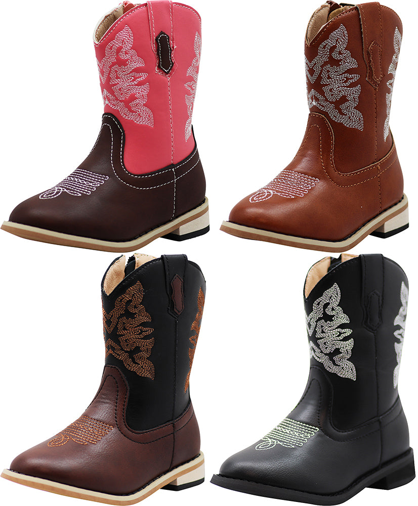 NORTY Boy's Girl's Unisex Western Cowboy Boot for Toddlers