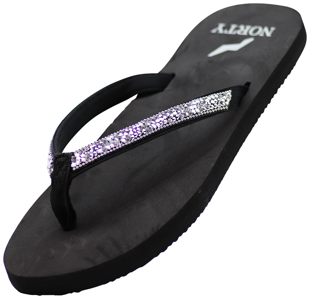 Norty Women's Beach, Pool, Everyday Flip Flop Thong Sandal - Choose your style