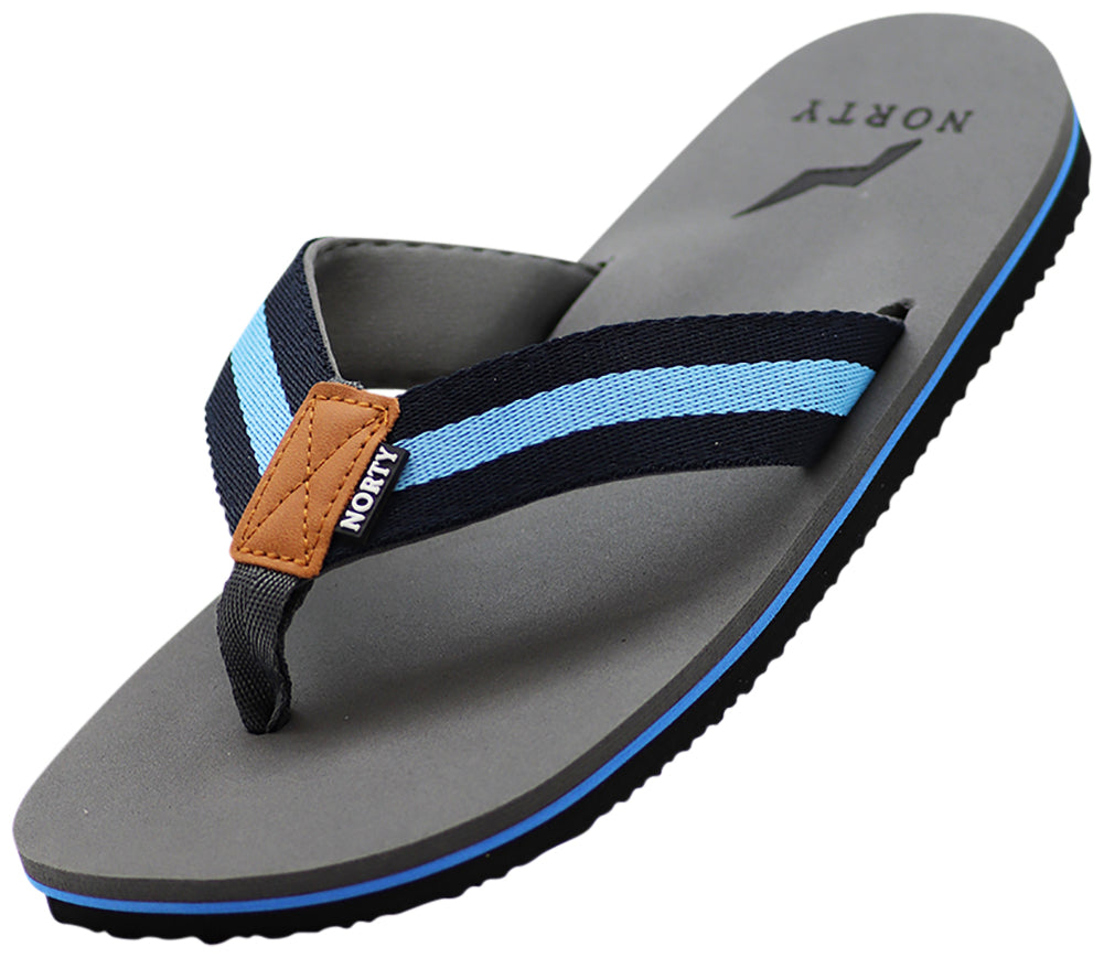 NORTY Men's Everyday Sandals Flip Flop Thong Shoe for Beach, Casual, Outdoor & Indoor