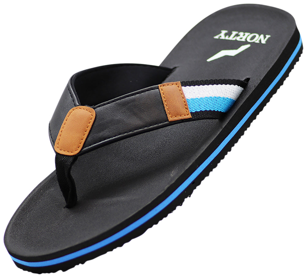 NORTY Men's Everyday Sandals Flip Flop Thong Shoe for Beach, Casual, Outdoor & Indoor