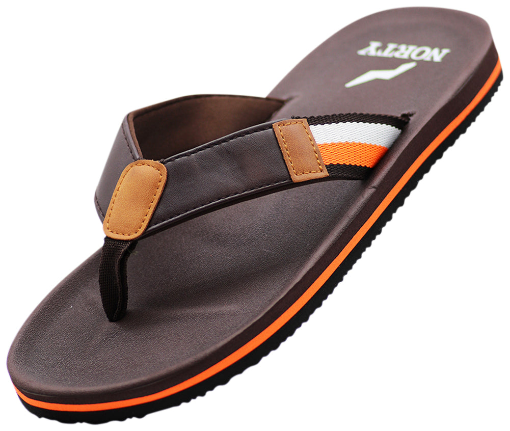 NORTY Men's Everyday Sandals Flip Flop Thong Shoe for Beach, Casual, Outdoor & Indoor