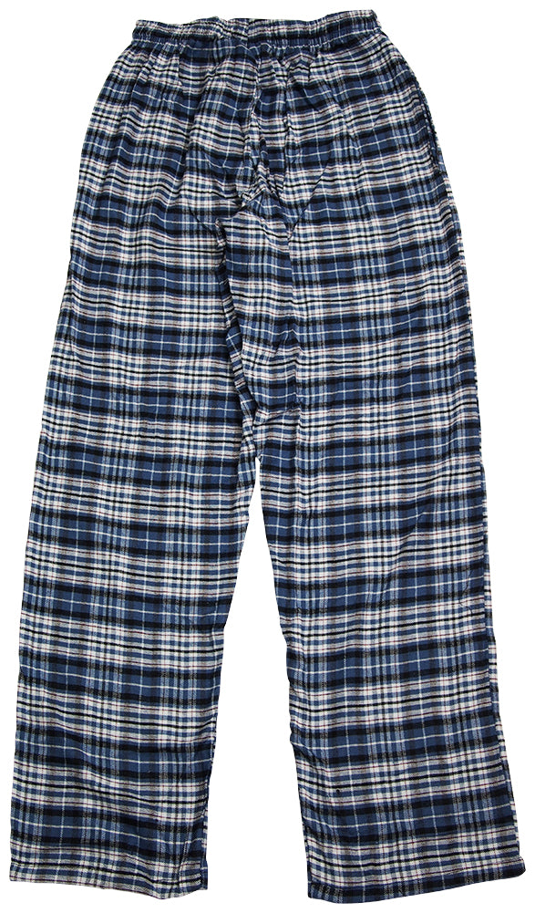 Hanes Mens Cotton Blend Flannel Plaid Drawstring Lounge Sleep Pajama Pant