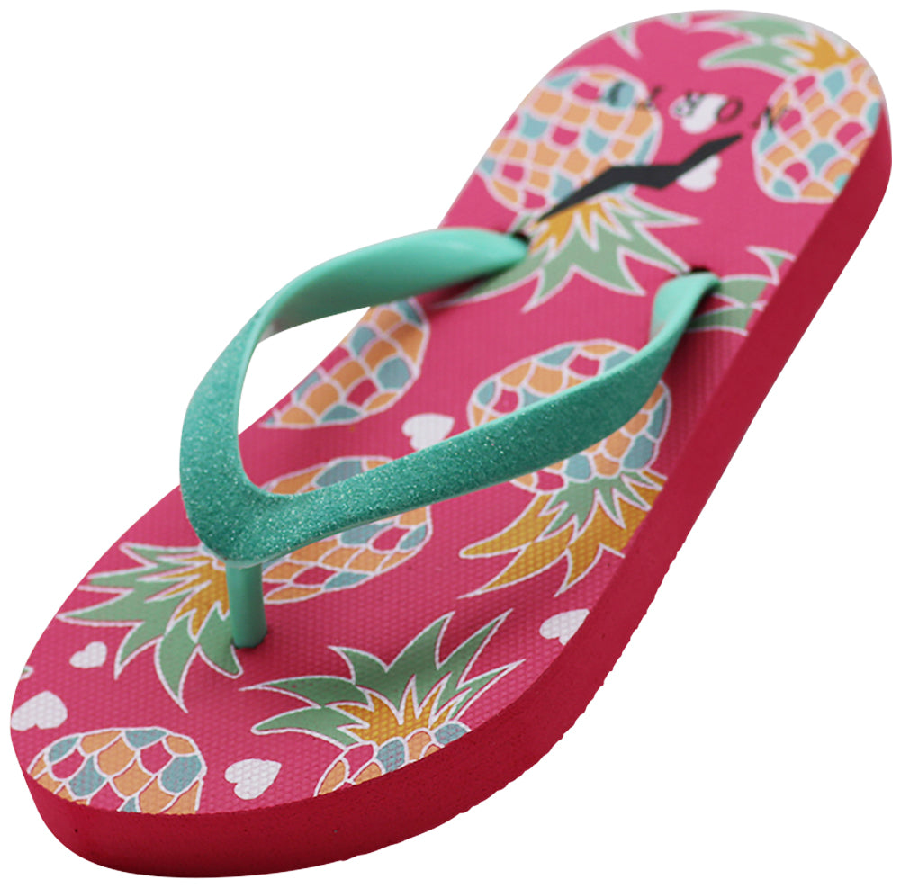 Norty Girl's Flip Flops for Beach, Pool, Everyday Sandal Shoe Runs One Size Small