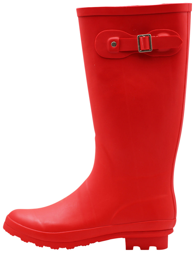 Norty Women’s Rain Boots Hi-Calf Waterproof 13 inch Rubber Garden Boot