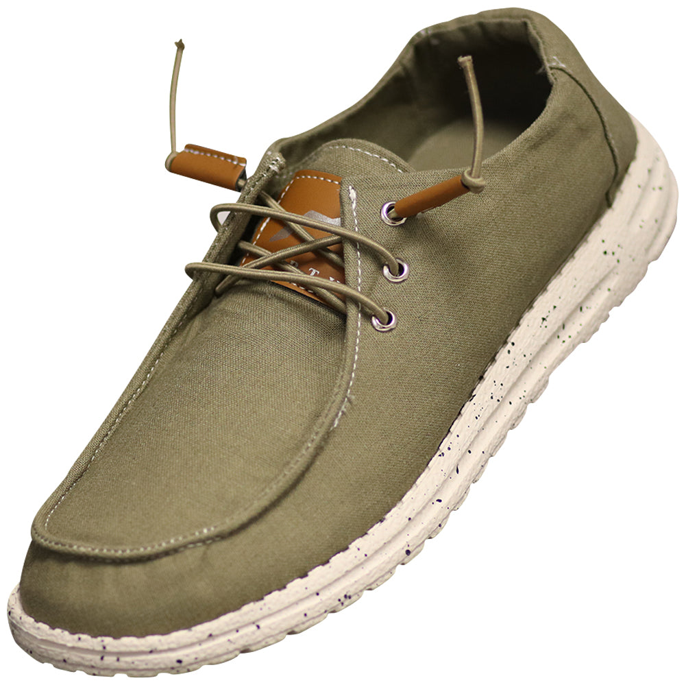 NORTY Women's Lightweight Loafer Slip On Lace Up Boat Shoe