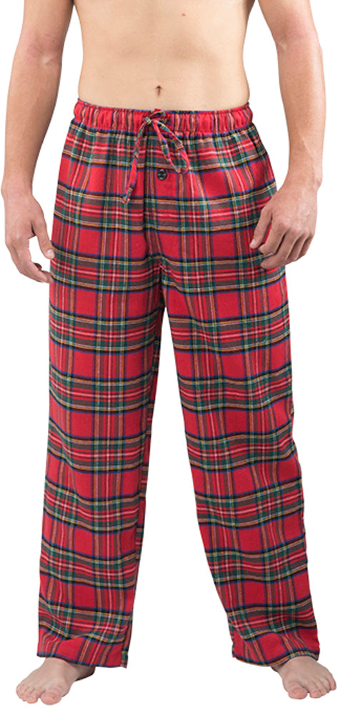 Norty Big & Tall Mens Cotton Blend Yarn Flannel Pajama Lounge Sleep Pants